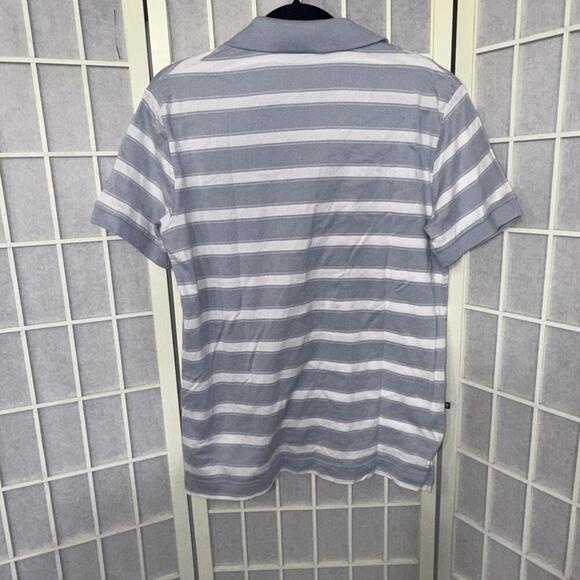 Victorinox Preppy Designer Quiet Luxury Striped Pima Cotton Golf Polo Shirt Smal - Picture 2 of 15